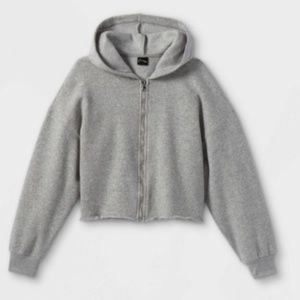 Art Class Hoodie Sweater Zip Up Heather Gray XS 6 / 6X